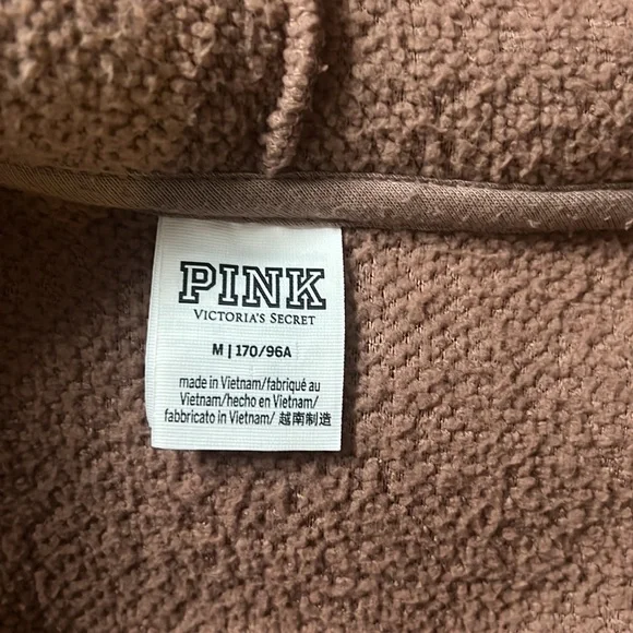Pink Victoria Secret Varsity Sherpa half
Zipper Pullover - Picture 5 of 5